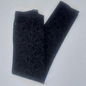 Insight New York Women’s Black Printed Pants Straight Leg Size 6